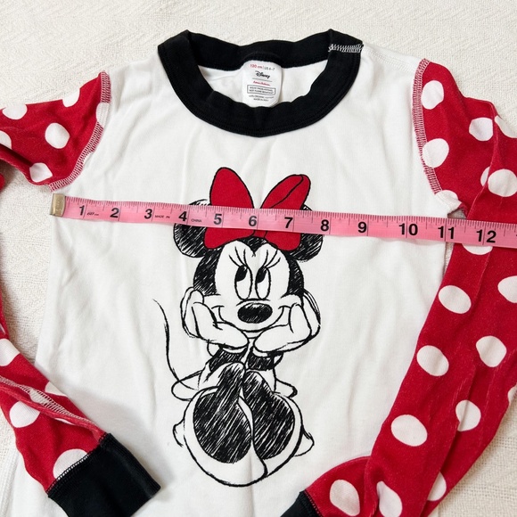 Hanna Andersson | Disney Minnie Mouse Pajamas - sz 6-7, red polka dots, two pc - Picture 5 of 12